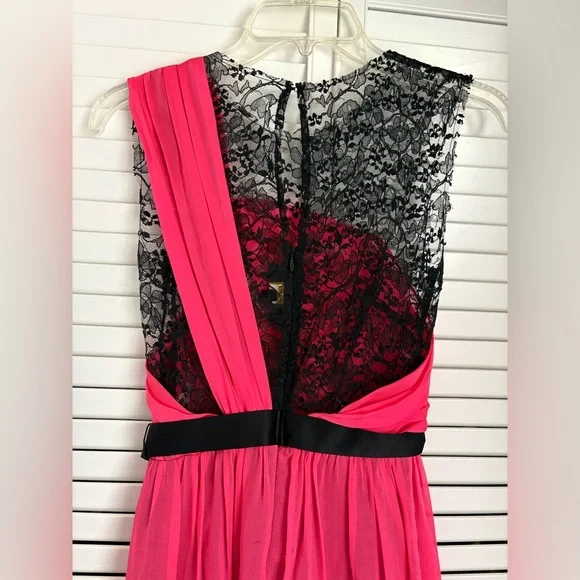 chinese dress ladies Buy ABS Allen Schwartz Women's Lace Dress w/Mesh Contrast Navy 4 at  Amazon.in